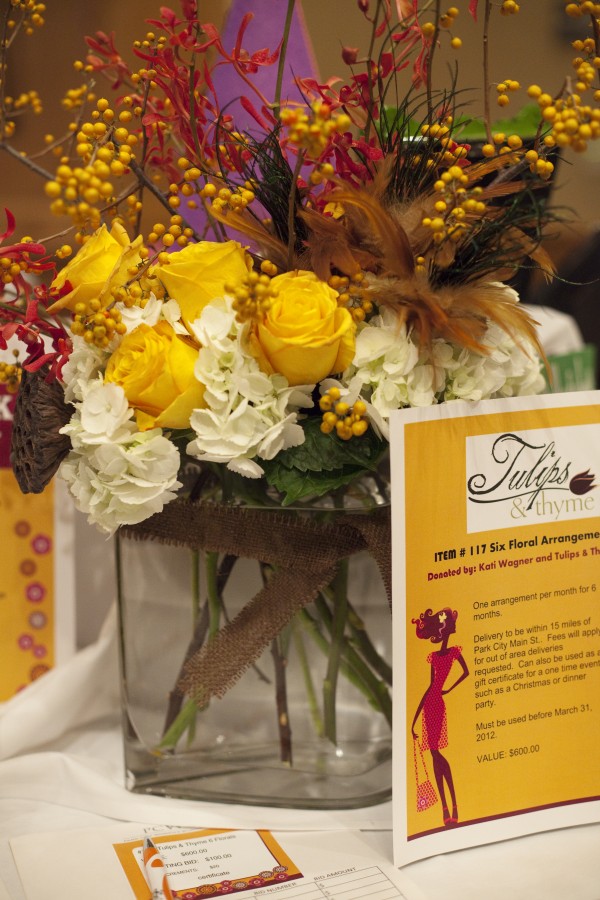 Flowers at the Fundraiser